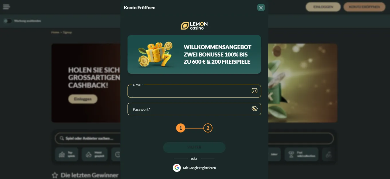 Online Casino Österreich Registrierung Schritt für Schritt